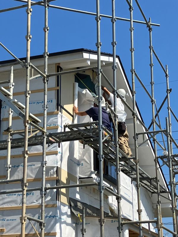 新築工事進んでいます ～庇・透湿防水シート～ | 株式会社ヤマタケ建設